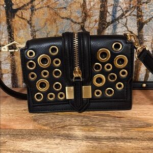 Rebecca Minkoff Small Black Crossbody Bag  7” W x 5”H x 2” D  NWOT